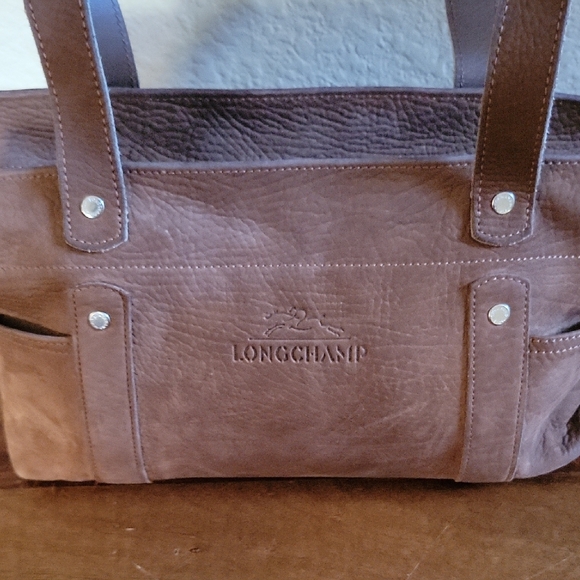 Longchamp Brown Leather Tote Bag - Picture 16 of 16